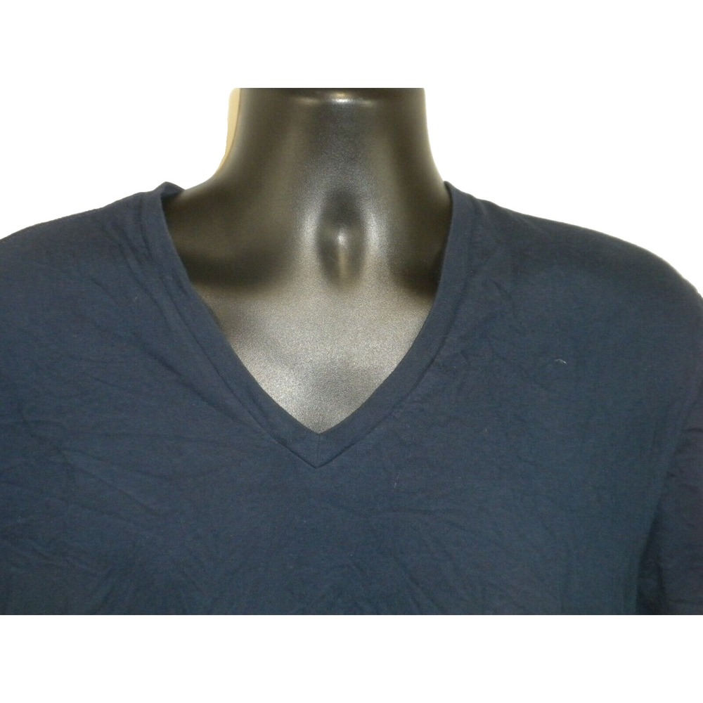 Polo Ralph Lauren Mens T-Shirt L Blue Classic Fit V Neck Short Sleeve Pony Ivy - Picture 5 of 12